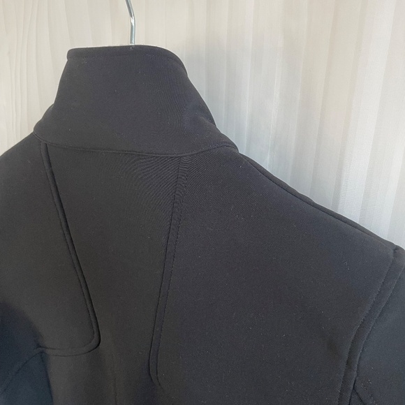 Eddie Bauer Black Zip Up Green Accents Soft Shell Microfleece Jacket, Medium - Picture 10 of 10